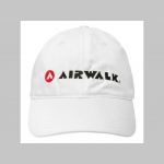 Airwalk biela šiltovka s vyšívaným logom so zapínaním na suchý zips, univerzálna veľkosť, materiál 100%bavlna